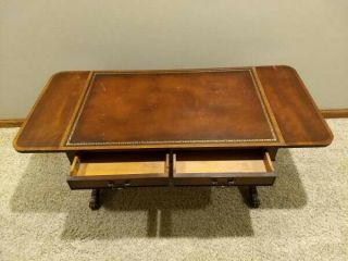 Hekman Vintage Storage Coffee Table in Copley with hinged sides 2