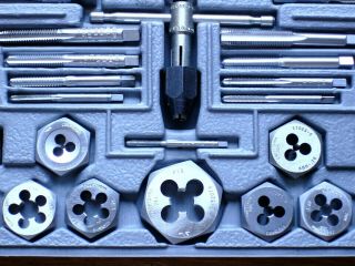Vintage Craftsman Kromedge 59pc METRIC Mechanic ' s Tap & Die Set 9 - 52096 3