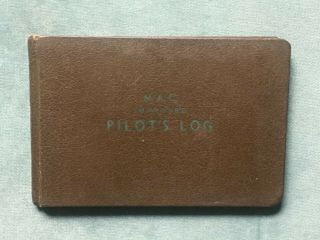 Ww2 Us Army Air Corps Glider Pilots Log Book C - 47a Piper Named Ephemera