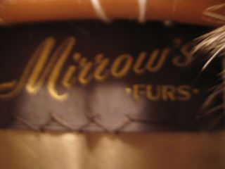 Vintage Mink & Nutria Fur Coat Leather Trim Mid Length with Belt Med. 8