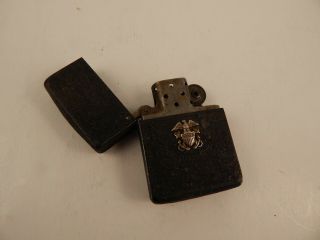 Ww2 Us Military Lighter Black Crinkle Finish With Eagle