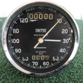 Vintage Smiths Chronometric 120 Mph Speedometer Sc.  5301/03 1620 Bsa Goldstar