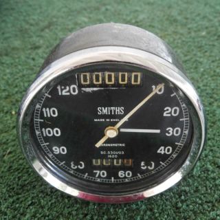 VINTAGE SMITHS CHRONOMETRIC 120 mph SPEEDOMETER SC.  5301/03 1620 BSA GOLDSTAR 4