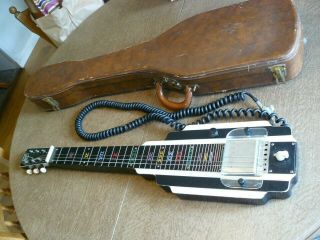 Vintage National Yorker Six String Lap Guitar With Case