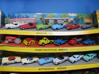 Vintage Die Cast Marx Linemar Elegant Miniatures Part of Toy Display 36 Vehicles 2