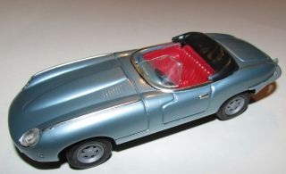 Vintage Jaguar Xk - E Xke Convertible Huki 202 West Germany Friction Tin Toy Rare