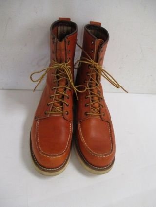 Vintage 1980s Red Wing Irish Setter Sport Boots Moc Toe Boots Size 9.  5 E