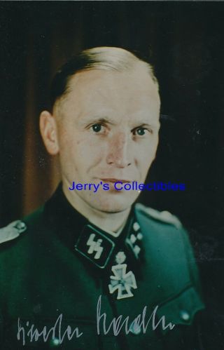 Sylvester Stadler Signed Color Photo.  Das Reich.  Panzer.