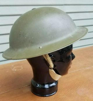 WW2 BRODIE Doughboy HELMET STAMPED DATED C.  L.  /C.  5.  5 1942 WITH Liner & Strap 5