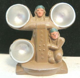 Vintage Barclay Toy 2 Soldier Crew At Radar Equipment B - 219 Paint