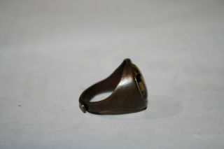 Vintage 1950 ' s Hopalong Cassidy Photo Premium Metal Ring 4