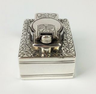 Fine Antique Georgian Silver Travel Inkwell - Henry Tippen - Pen Desk Miniature 7