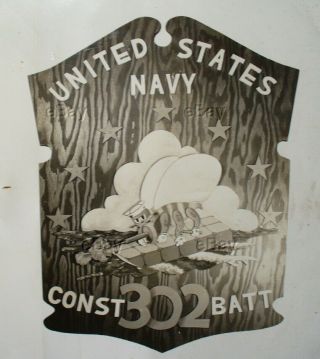 Vintage Photo Album Ww2 Usn 302nd Construction Battalion Seabees Landing Pacific