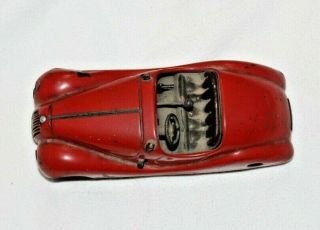 Schuco Examico 4001 German Tin Wind - Up Car Red Vintage Antique No Key