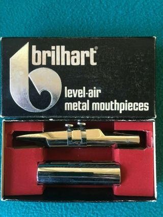 Brilhart Level - Air 7 Baritone Saxophone Metal Mouthpiece Box Vintage