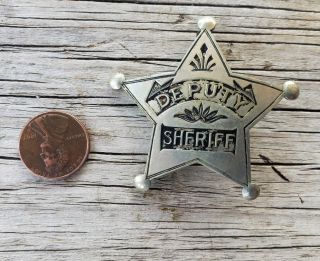 Antique Obsolete Early Deputy Sheriff Badge Denver Colorado Ca.  1880 - 90 Old West