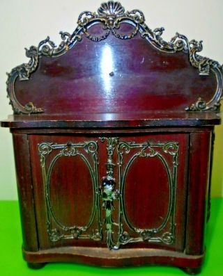 ANTIQUE VICTORIAN WALTERSHAUSEN BOULLE DOLLS HOUSE FURNITURE OLD PARLOUR SUITE 9