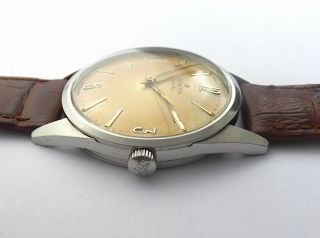 ZENITH SPORTO RARE VINTAGE STEEL LARGE SIZE 35MM 1950S 10