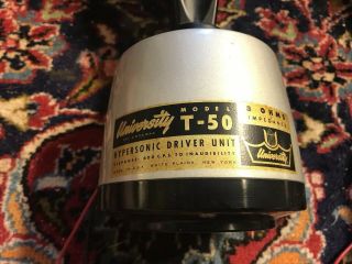 University T - 50 Compression Drivers w/ H - 600 Horns Rare High Efficiency Vintage 2