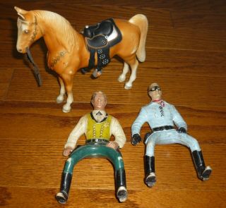Hartland Lone Ranger,  Wyatt Earp,  And Horse Figures,  Clayton Moore,  Hugh O 