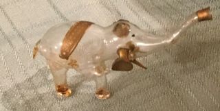 Antique Rare Blown Glass Elephant Perfume Bottle Narcissus Germany 6