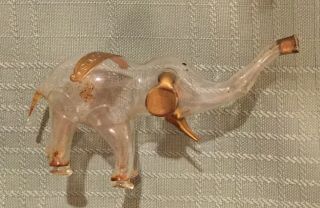 Antique Rare Blown Glass Elephant Perfume Bottle Narcissus Germany 8