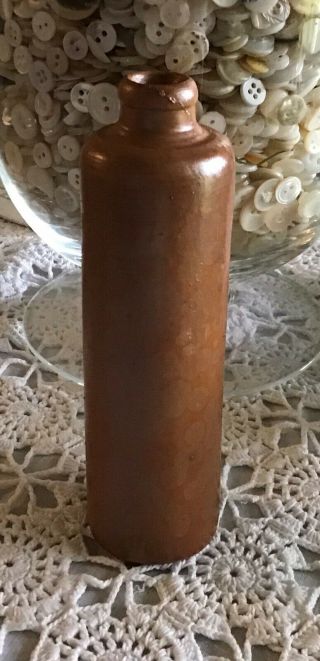 Antique Salt Glazed Stoneware Bottle / Master Ink - Made In Germany - 6”