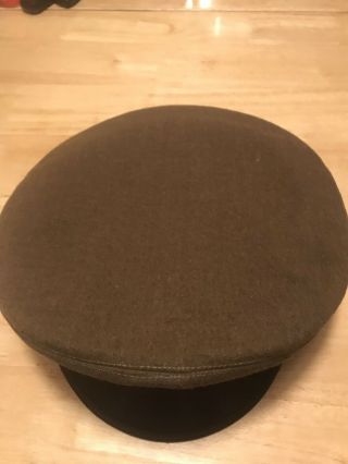 WWII US ARMY AIR FORCE CRUSHER VISOR CAP HAT WW2 USA GREAT SHAPE 3