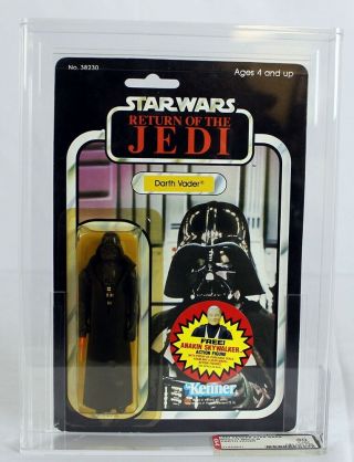 1983 Vintage Kenner Star Wars Rotj 77 Back - B Darth Vader Afa 80 Y - Nm - Nr