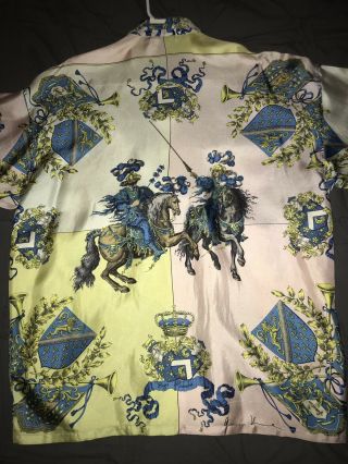 Gianni Versace Vintage Barocco Baroque 100 Silk Shirt 7