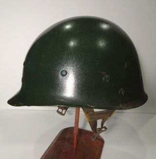 WWII WESTINGHOUSE HELMET LINER COVERTED TO AN M1 - C AIRBORNE LINER 5