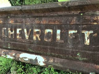 Vintage Antique Tailgate Chevrolet Chevy Rustic Old Decor 3