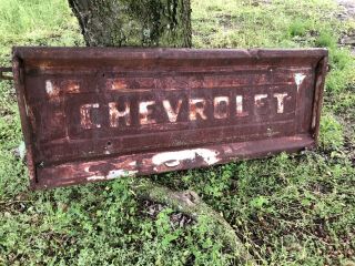 Vintage Antique Tailgate Chevrolet Chevy Rustic Old Decor 5