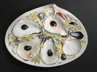 Union Porcelain U.  P.  W.  Oyster Plate 1881