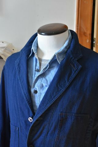 BNWT Ralph Lauren RRL Indigo Dyed Cotton Work Jacket Size XXL Vintage Rare 2