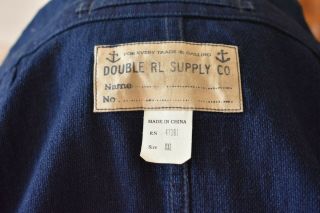 BNWT Ralph Lauren RRL Indigo Dyed Cotton Work Jacket Size XXL Vintage Rare 9