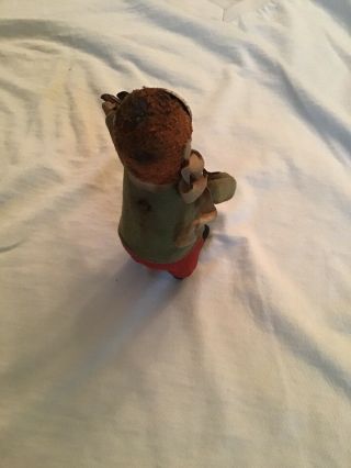 Vintage Old German Metal Schuco Toy Clown w Violin Germany Rough But Neat 3
