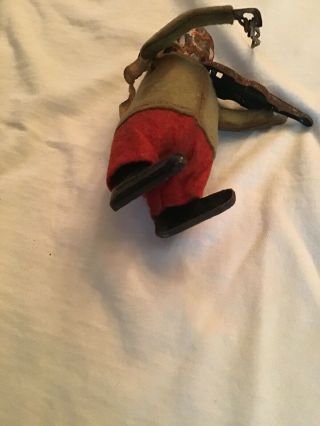 Vintage Old German Metal Schuco Toy Clown w Violin Germany Rough But Neat 7