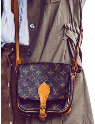 Auth Louis Vuitton Cartouchiere Pm Crossbody Bag Women Vintage L32s125