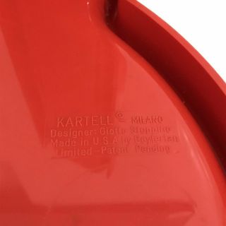 Vintage Giotto Stoppino Kartell 4905 Red Nesting Tables 7