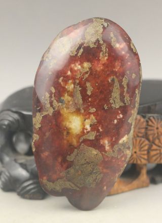 Chinese OLD natural jade hand - carved buddha guanyin pendant 5