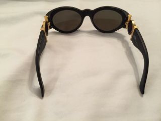 Rare Versace Vintage Black Matte Medusa Sunglasses Model 617/B Col.  915 6
