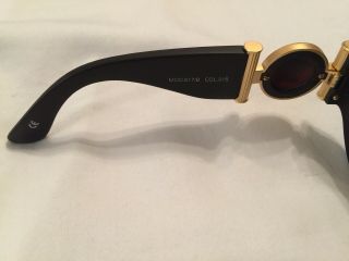Rare Versace Vintage Black Matte Medusa Sunglasses Model 617/B Col.  915 8