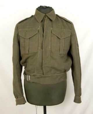 Ww2 Wwii Canada Canadian Army Field Battle Dress Tunic Jacket Named