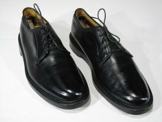 Vtg 70s Florsheim Imperial Quality 8.  5d Shoes Black Scotch 5 Nail V Cleat
