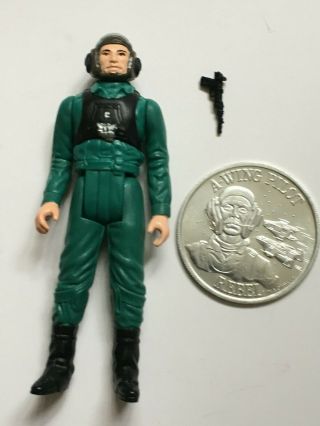 Star Wars Vintage 1984 Potf A - Wing Pilot Rebel W/blaster W/coin Kenner