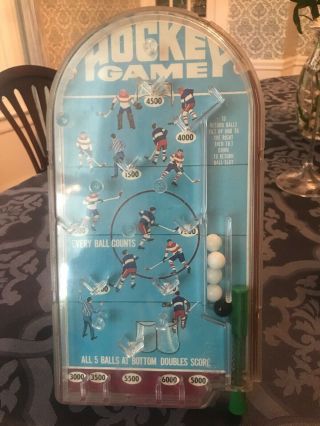 Marx Vintage Handheld Hockey Pinball Game The 60s