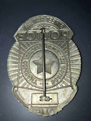 Rare Vintage Boston Elevated Railway Company Street Railway Police Badge 5