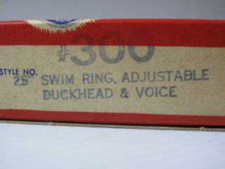 Vtg Inflatable Toy Pool Beach Duck Plastic Heat Sealing Co Poughkeepsie NY w/Box 7