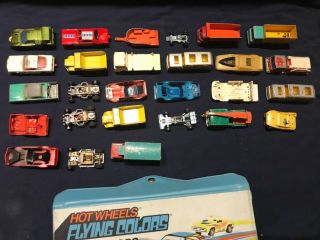 2 Vintage Hot Wheels cases with cars - estate find Late 1960s & 1970s 10